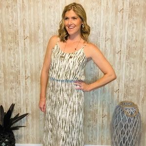 Subtle Tie Dye Print Maxi Dress